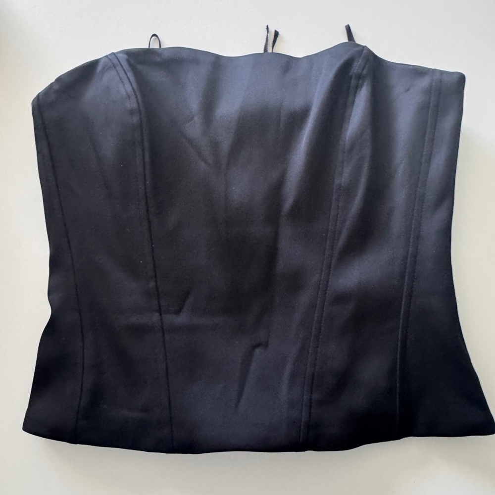 Wilfred Black Strapless Dress